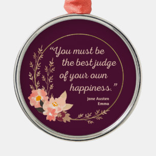 Emma door Jane Austen Quote I - Schuine stijl Metalen Ornament
