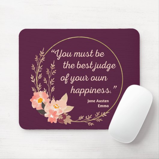 Emma door Jane Austen Quote I - Schuine stijl Muismat (Met muis)