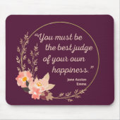Emma door Jane Austen Quote I - Schuine stijl Muismat (Voorkant)