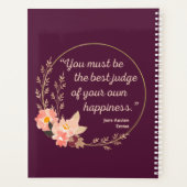 Emma door Jane Austen Quote I - Schuine stijl Planner (Achterkant)