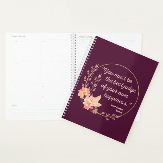 Emma door Jane Austen Quote I - Schuine stijl Planner (Display)