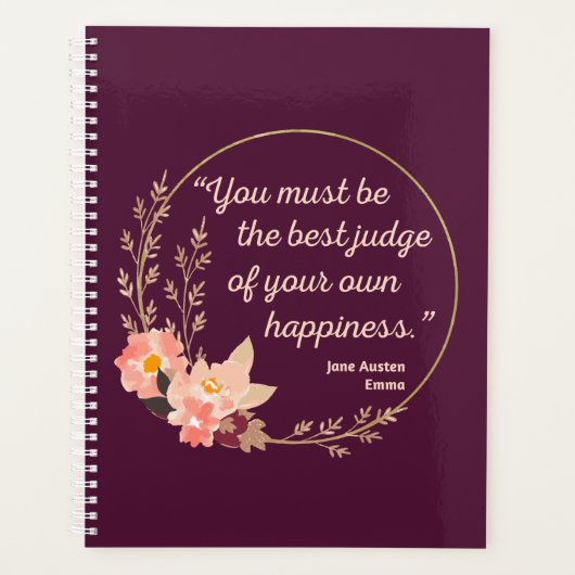 Emma door Jane Austen Quote I - Schuine stijl Planner (Voorkant)