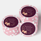 Emma door Jane Austen Quote I - Schuine stijl Poker Chips (Opstapeling)
