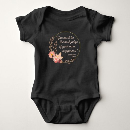 Emma door Jane Austen Quote I - Schuine stijl Romper (Voorkant)