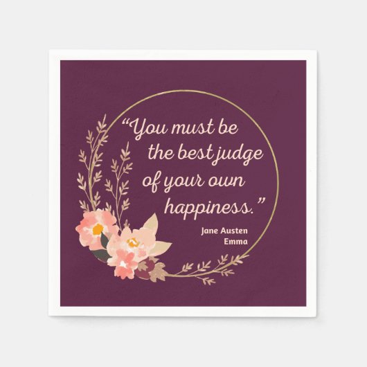 Emma door Jane Austen Quote I - Schuine stijl Servet (Voorkant)