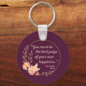 Emma door Jane Austen Quote I - Schuine stijl Sleutelhanger (Voorkant)