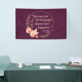 Emma door Jane Austen Quote I - Schuine stijl Spandoek (Beurs)