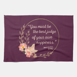 Emma door Jane Austen Quote I - Schuine stijl Theedoek