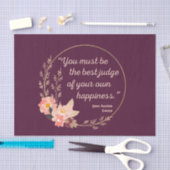 Emma door Jane Austen Quote I - Schuine stijl Tissuepapier (Craft)