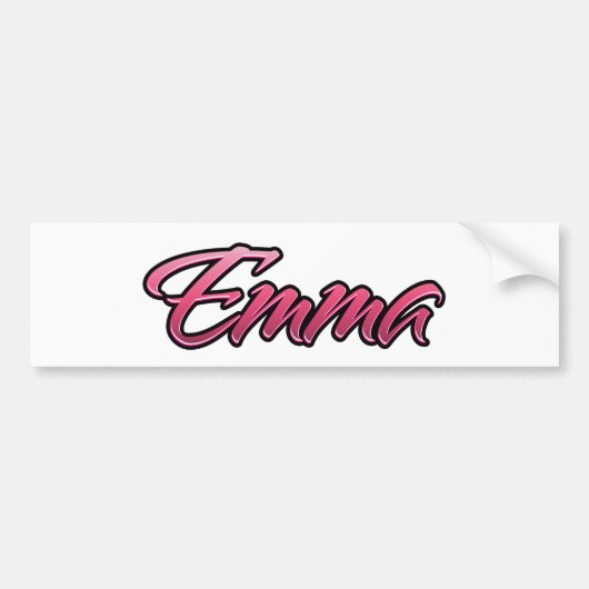 Emma faded pink Aufkleber Sticker (Voorkant)
