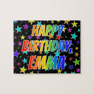 "EMMA" First Name, Fun "HAPPY BIRTHDAY" Legpuzzel