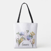 Emma Floral Monogram Tote Bag (Achterkant)