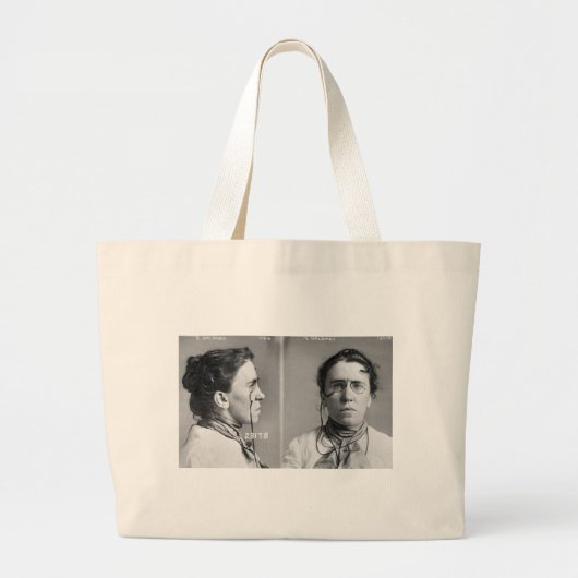 Emma Goldman - anarchist, 1911 Grote Tote Bag (Voorkant)
