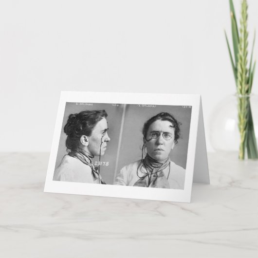 Emma Goldman - anarchist, 1911 Kaart (Voorkant)