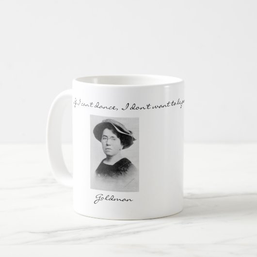 Emma Goldman Anarchist citeert Mok (Voorkant links)