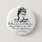 Emma Goldman "Dream" Pin Ronde Button 5,7 Cm (Voorkant)