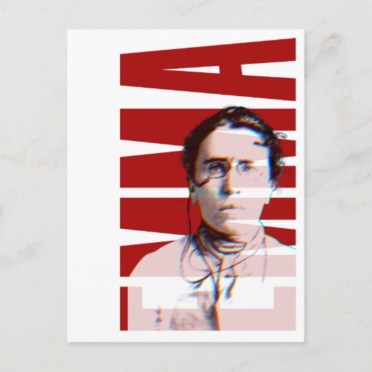EMMA Goldman, feministische anarchistische vrouwen Briefkaart (Voorkant)