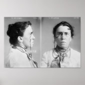 Emma Goldman Mugshot Poster (Voorkant)