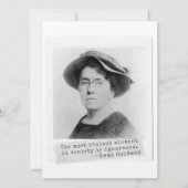 Emma Goldman Quote - Onwetendheid - Vrouwenactivis (Voorkant)