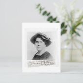 Emma Goldman Quote - Onwetendheid - Vrouwenactivis Briefkaart (Staand voorkant)