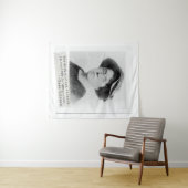 Emma Goldman Quote - Onwetendheid - Vrouwenactivis Wandkleed (In Situ (horizontaal))