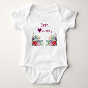 Emma Hearts houdt van mammie Twins Twin Sisters Fl Romper