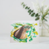 Emma het Otter-Briefkaart Feestdagenkaart (Staand voorkant)