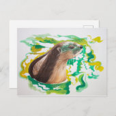 Emma het Otter-Briefkaart Feestdagenkaart (Voorkant / Achterkant)