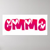 Emma in het hart poster (Voorkant)