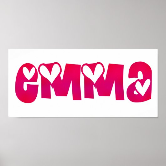 Emma in het hart poster (Voorkant)