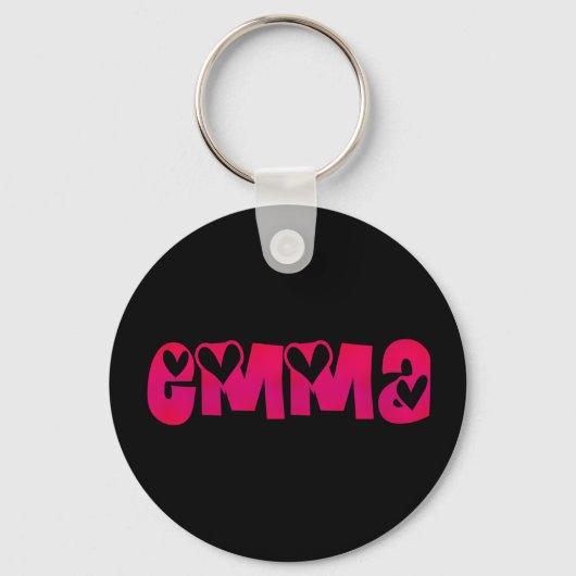 Emma in het hart sleutelhanger (Voorkant)