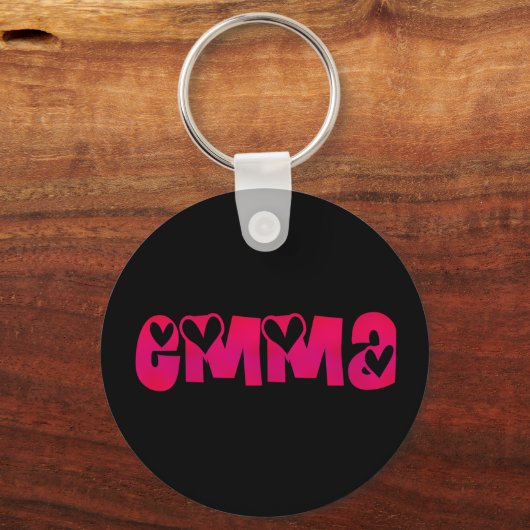 Emma in het hart sleutelhanger (Voorkant)