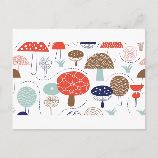 Emma Janeway Mushrooms Collectie Briefkaart (Voorkant)