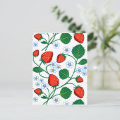 Emma Janeway Strawberries Briefkaart (Staand voorkant)