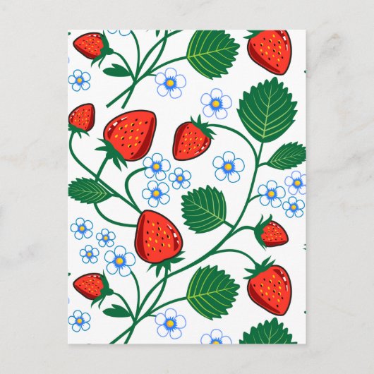 Emma Janeway Strawberries Briefkaart (Voorkant)