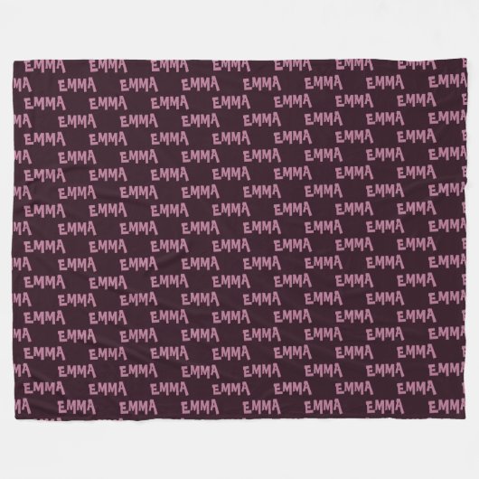 EMMA, Jouw naam Fleece Blanket (Voorkant (Horizontaal))