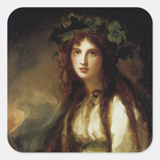 Emma, Lady Hamilton Vierkante Sticker (Voorkant)