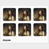 Emma, Lady Hamilton Vierkante Sticker (Vel)