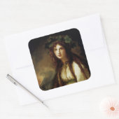Emma, Lady Hamilton Vierkante Sticker (Envelop)