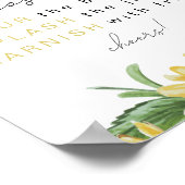 EMMA Landelijke zonnestroombretton voor mimosa Poster (Hoek)