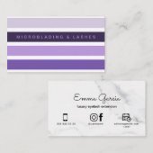 Emma Lashes Visitekaartje van 3,5 x 2,0 inch (Voorkant / Achterkant)