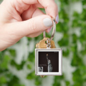 Emma Lazarus en beeld van vrijheidscadeaus en -Kaa Sleutelhanger (Hand)