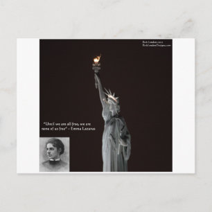 Emma Lazarus & Standbeeld van de Vrijheid Cadeaus  Briefkaart