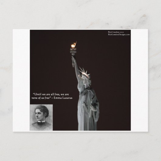 Emma Lazarus & Standbeeld van de Vrijheid Cadeaus Briefkaart (Voorkant)