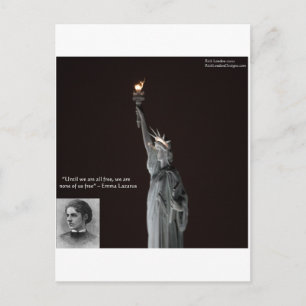 Emma Lazarus & Standbeeld van de Vrijheid Cadeaus  Briefkaart