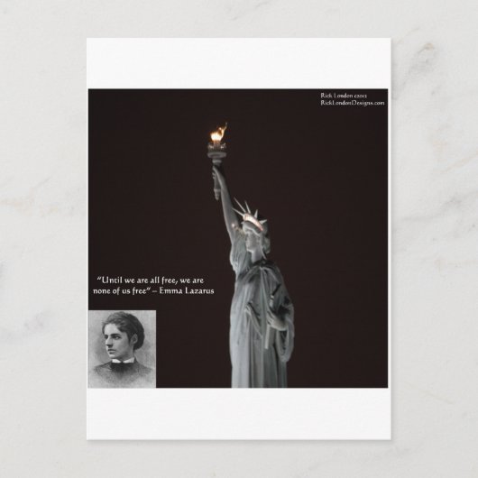 Emma Lazarus & Standbeeld van de Vrijheid Cadeaus Briefkaart (Voorkant)