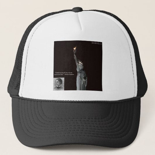 Emma Lazarus & Standbeeld van de Vrijheid Cadeaus Trucker Pet (Voorkant)