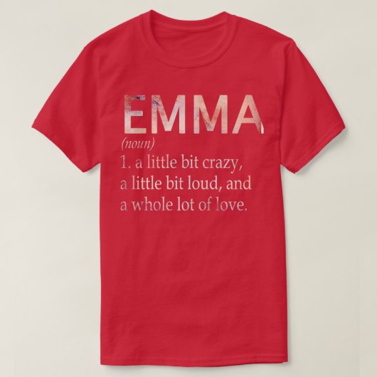 Emma meisje naam definitie t-shirt (Design voorkant)