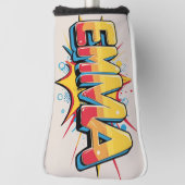 Emma met een explosie golfheadcover (Draai 90)