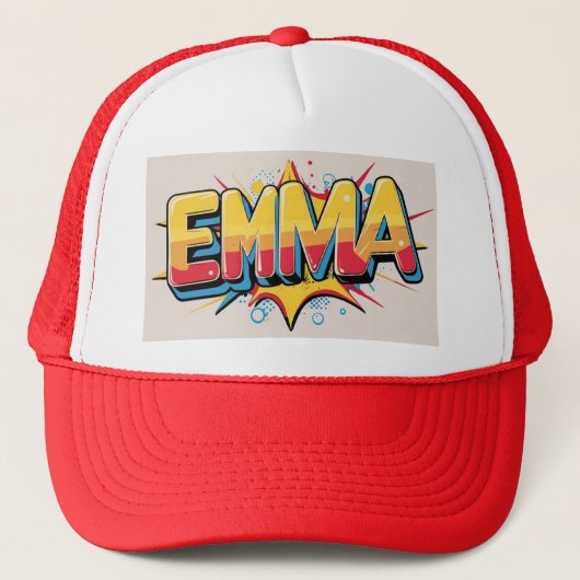 Emma met een explosie trucker pet (Voorkant)